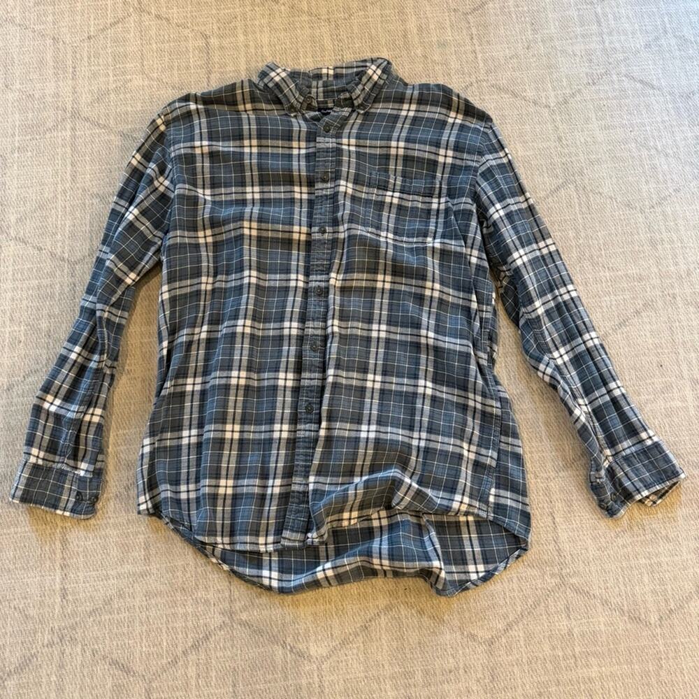 Croft & Barrow Men's Blue Plaid Shirt XL